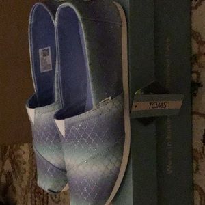 TOM'S Iridescent mermaid scale print Tom’s